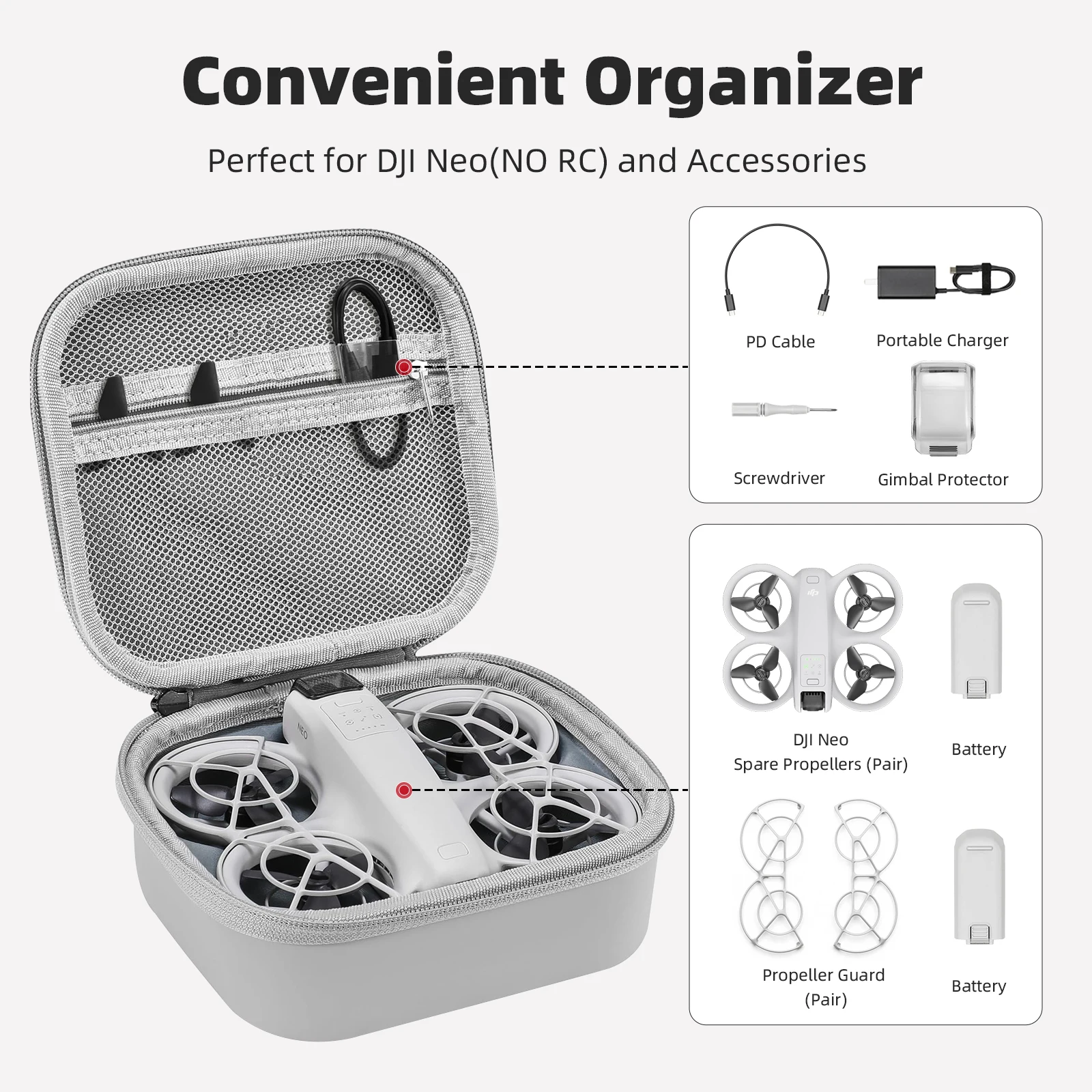 Custodia per drone per DJI NEO - Drone Hard Shell Case recensione e prezzo